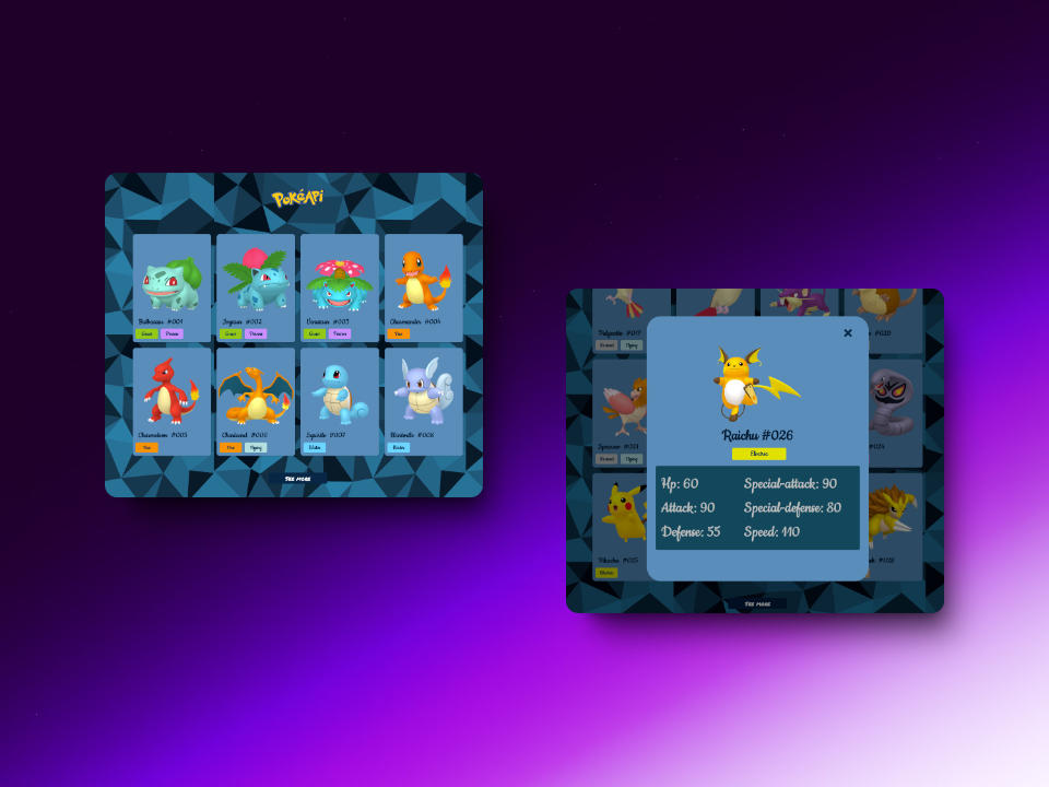 Captura del proyecto PokéAPI